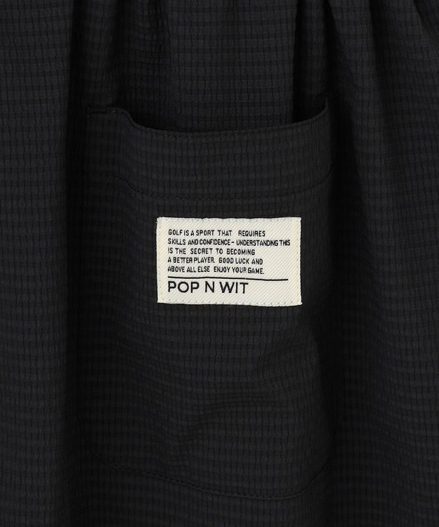 PW CIRCULUS 【高通気 / 軽撥水 / 軽量のDotAir 使用】【WOMEN】バンドカラーワンピ ゴルフウェア レディース ブラック系