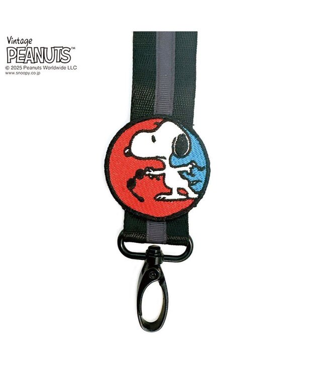 ROOTOTE 8440【スヌーピー】IP.WR.ストラップ.ピーナッツ-0G 05：ブラック