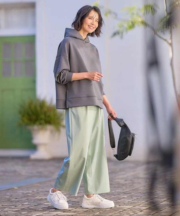 ANY L 【洗濯機可】ダンボールパーカー チャコール