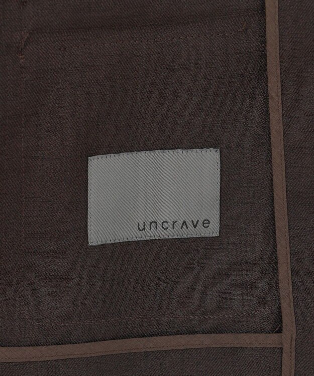 uncrave リネンライクツイル ジャケット ダークブラウン