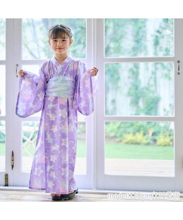 Mother garden マザーガーデン 2024 ワンピース 浴衣 《野いちご 水彩柄》 100/110/120/130/140 野いちご水彩柄