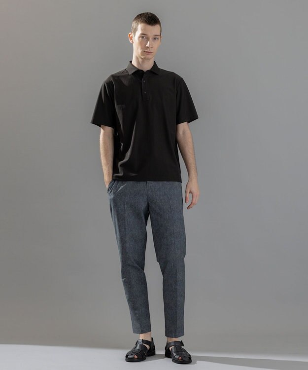 JOSEPH HOMME <新色追加>新素材【抜群の通気性/360度ストレッチ】エアトールストレッチ ポロシャツ ダークブラウン系