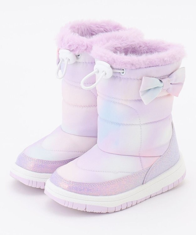 ANY KIDS キラキラスノーブーツ レインボー