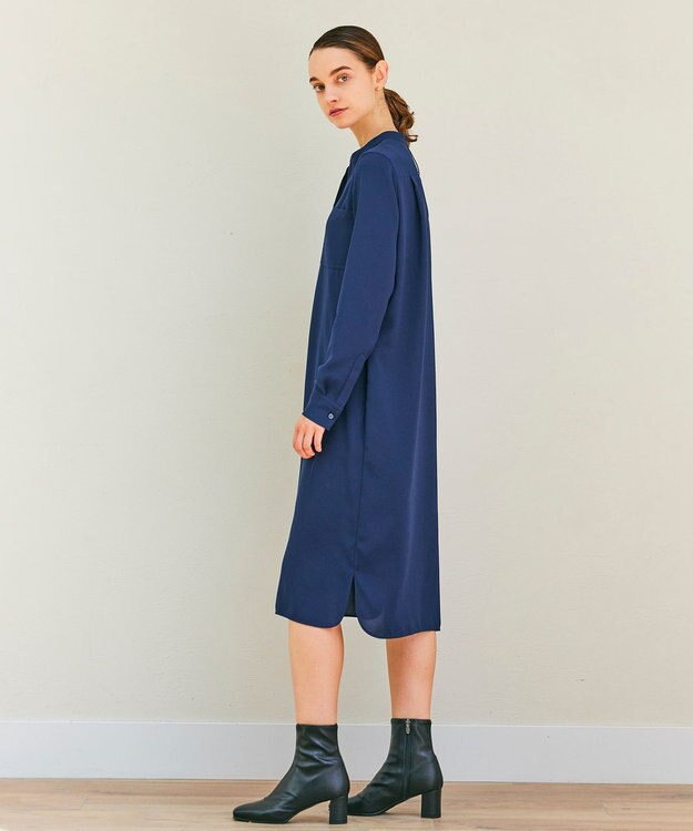 BEIGE， 【WEB限定】MANASLU / シャツワンピース Navy