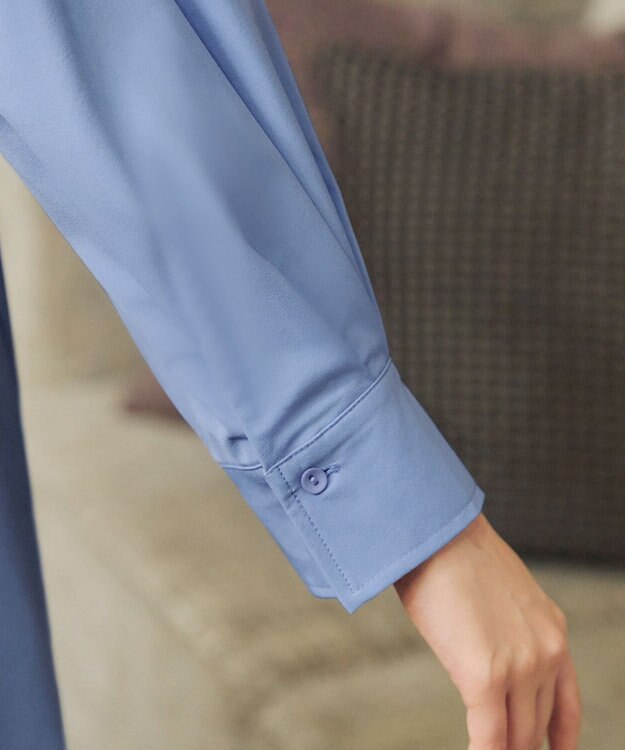 Tiaclasse L バックフレアヨークチュニック サックス