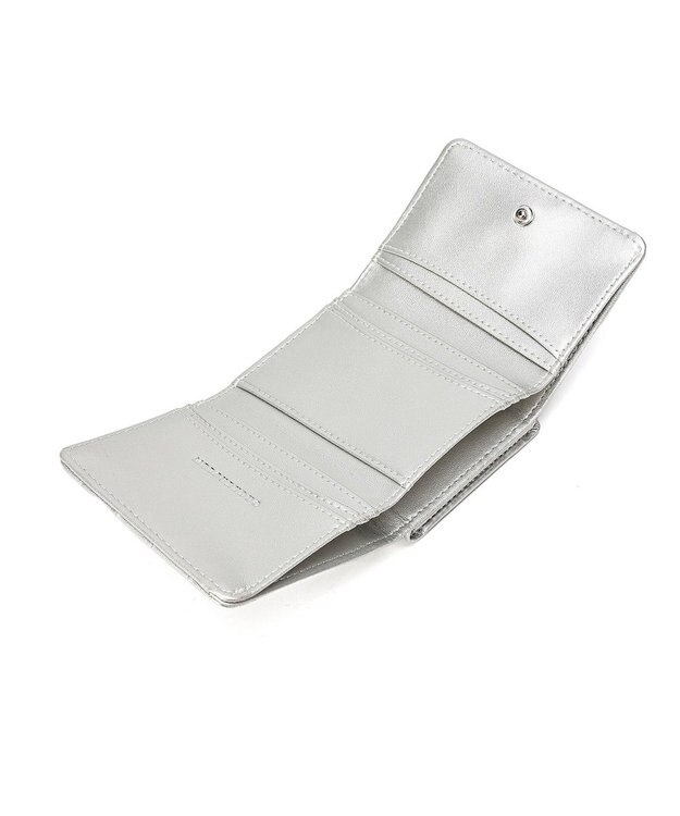 style code 【MERCURYDUO/マーキュリーデュオ】スタッズキルティング　口金ミニ財布 シルバー