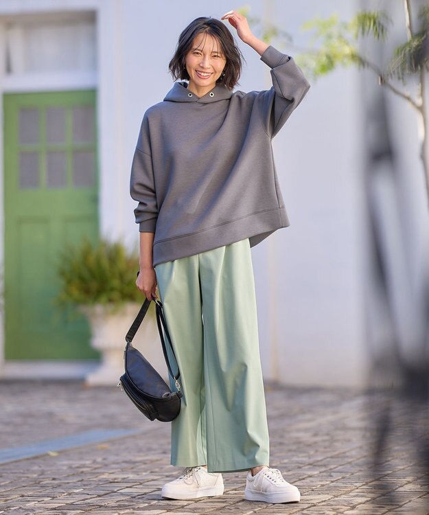 ANY L 【洗濯機可】ダンボールパーカー チャコール