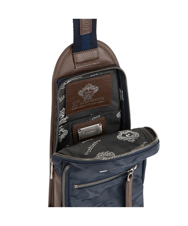 ACE BAGS & LUGGAGE Orobianco ソロペルテ 30th ボディバッグ  迷彩 93193 オロビアンコ ネイビー