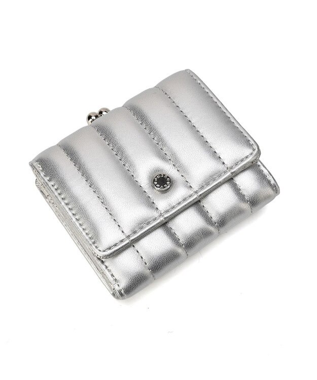 style code 【MERCURYDUO/マーキュリーデュオ】スタッズキルティング　口金ミニ財布 シルバー