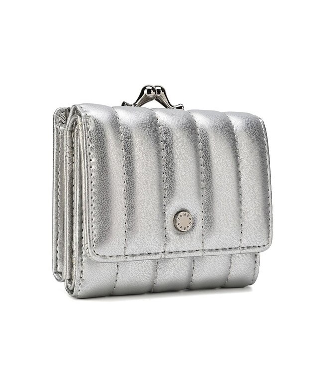 style code 【MERCURYDUO/マーキュリーデュオ】スタッズキルティング　口金ミニ財布 シルバー