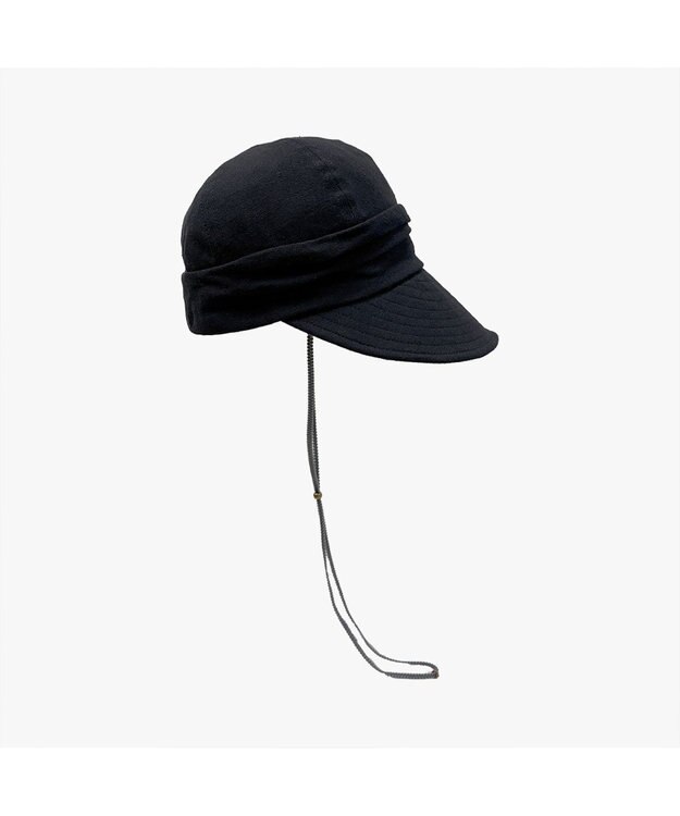 林八百吉商店 Sutto Hat 綿麻すっとキャスケット ブラック