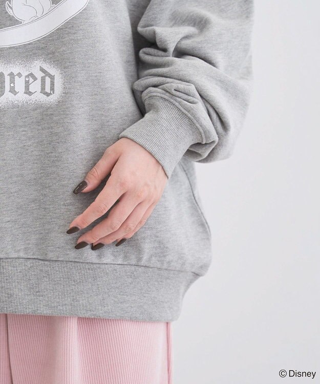 Green Parks ミッキー＆フレンズ／プリント裏毛プルオーバーⅡ Gray Mixture