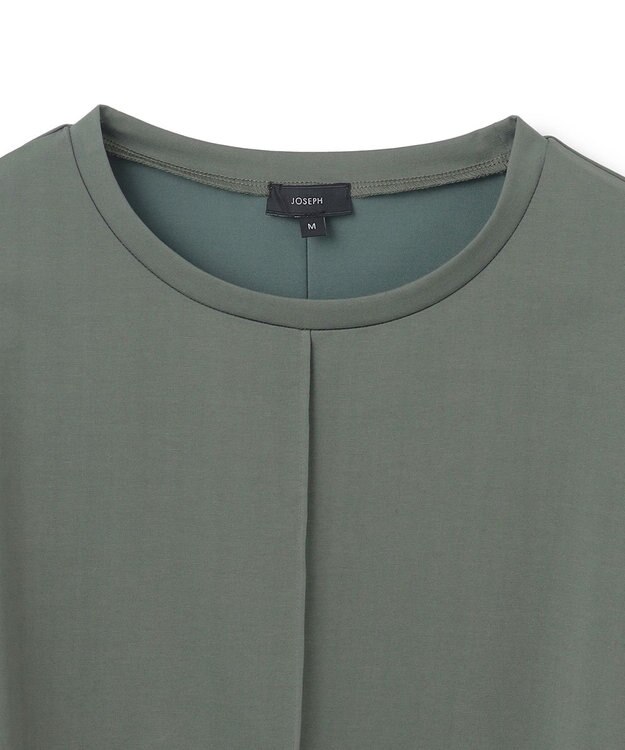JOSEPH 【洗える】プレーティングジャージー　カットソー Green