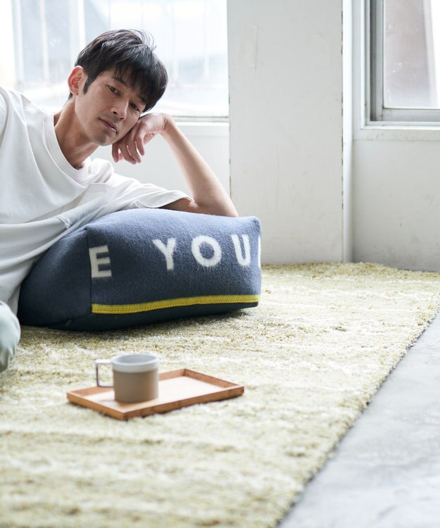 LOOM&SPOOL CYEフロアクッション ネイビー