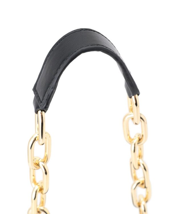 23区 フェイクファー チェーン バッグ ダークグリーン系