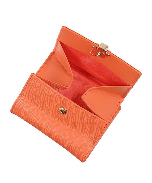 LANVIN en Bleu エルヴィー 内BOX財布 サーモンピンク