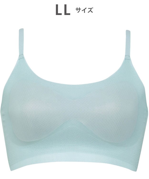 WACOAL 【GOCOCi ゴコチ】 ノンワイヤーブラ ハーフトップ ベタつきにくく乾きやすい 通気性がよい 立体的なバストシルエット ブラトップ レディース CGG271 /ワコール サックス