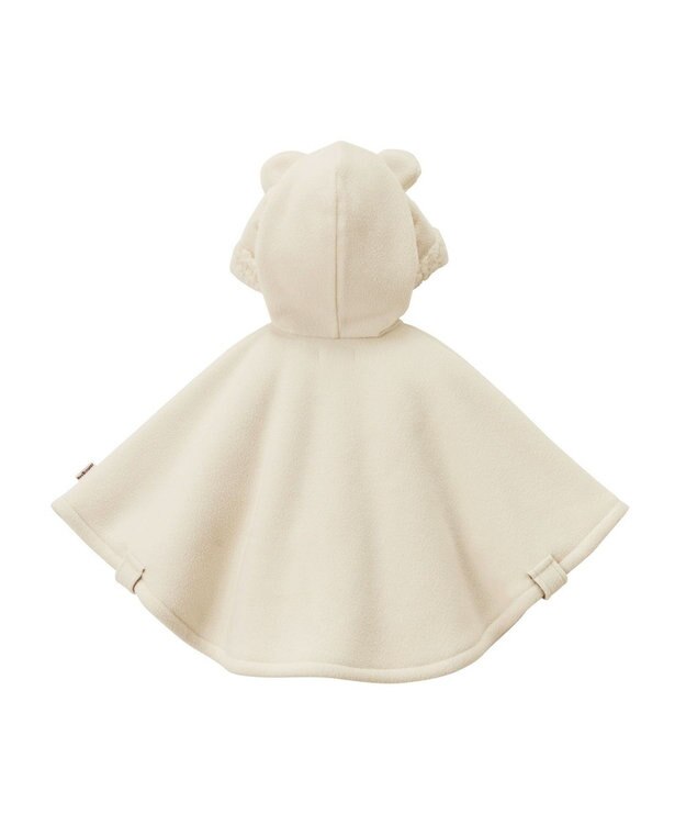 MIKI HOUSE HOT BISCUITS お耳付きボアフリース ダッフルマントギフトセット【BOX付き】 アイボリー