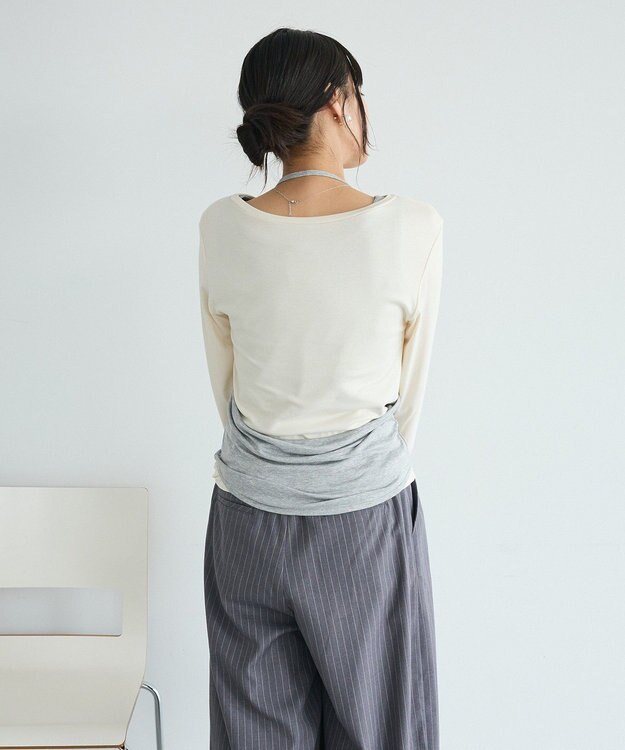 CRAFT STANDARD BOUTIQUE 2点セット/ホルターネック+ロンTee Ivory