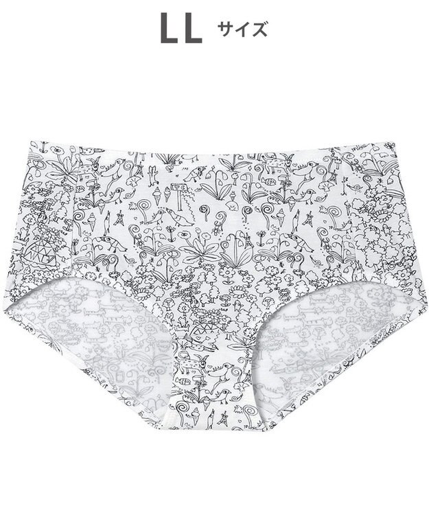 tsumori chisato SLEEP ツモリチサト ショーツ ベア天竺素材(身生地) はきこみ丈ふつう レディース UPX411 /ワコール アイボリー