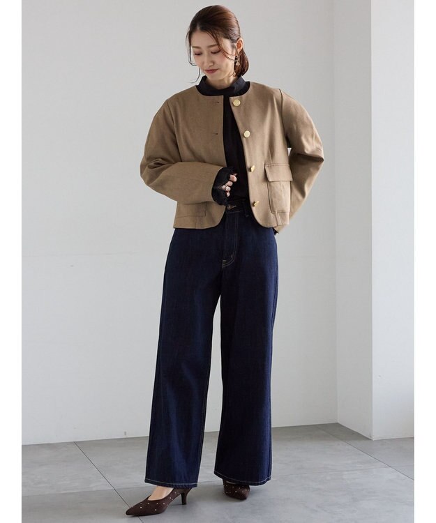 Te chichi レースカフスボリュームスリーブブラウス ブラック