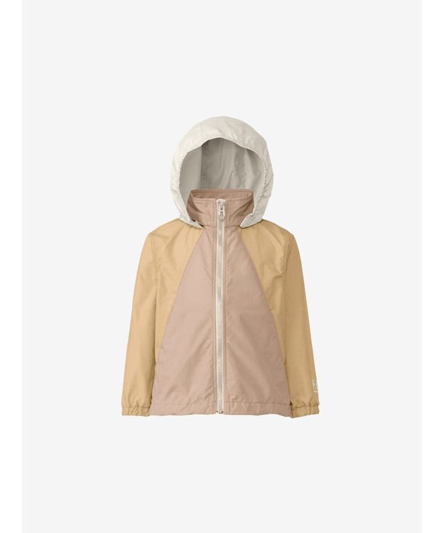 HELLY HANSEN 【キッズ・はっ水・高視認・クイックフリー・記名ラベル付・フード取り外し可】キッズ ヴォーゲンジャケット ジンジャーイエロー×サンドベージュ
