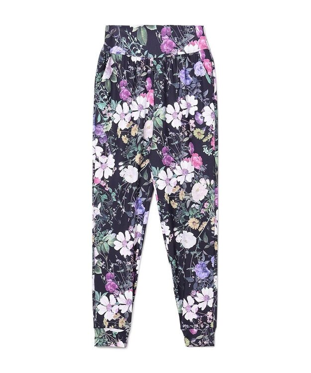 Chacott Chacott BALANCE ローズガーデンプリントパンツ ブラックプリント