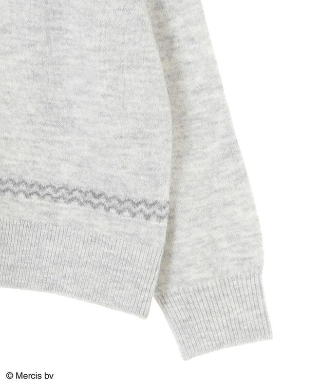 Green Parks Ｍｉｆｆｙ／求心柄ジャガードニットプルオーバ Light Gray