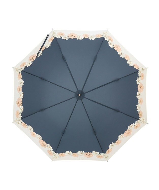 MOONBAT 【FUDGE掲載】PAUL&JOE ACCESSOIRES(ポール＆ジョー アクセソワ) 長傘 クリザンテーム ネイビーブルー