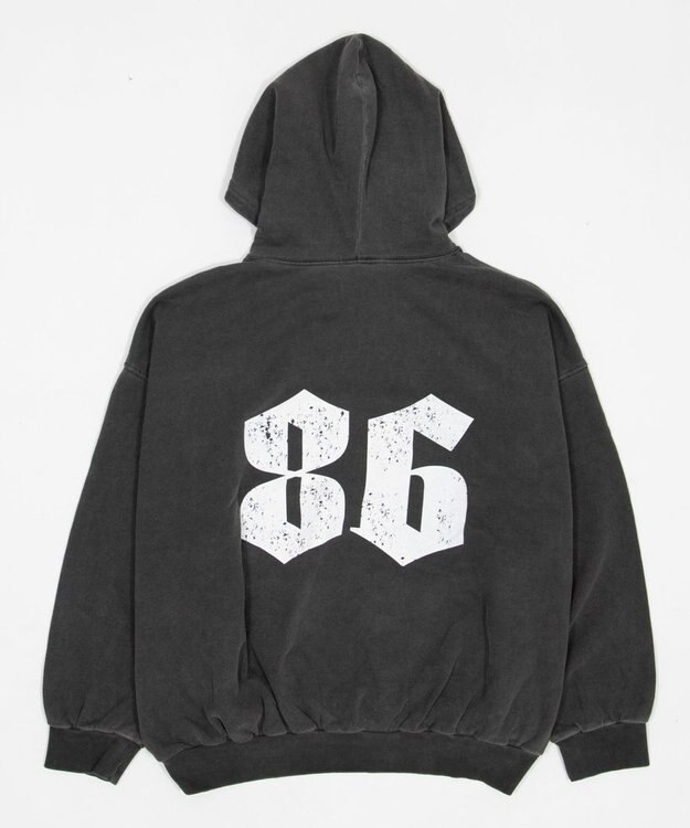 WEGO グラフィックバルーンクロップドプルパーカー ブラックその他