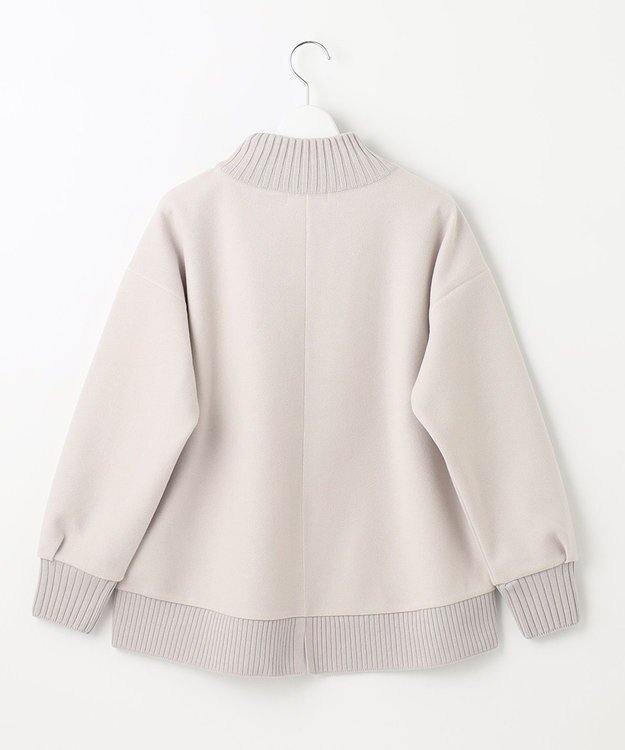 J.PRESS LADIES L ニードルパンチ ハイネック カットソー ベージュ系