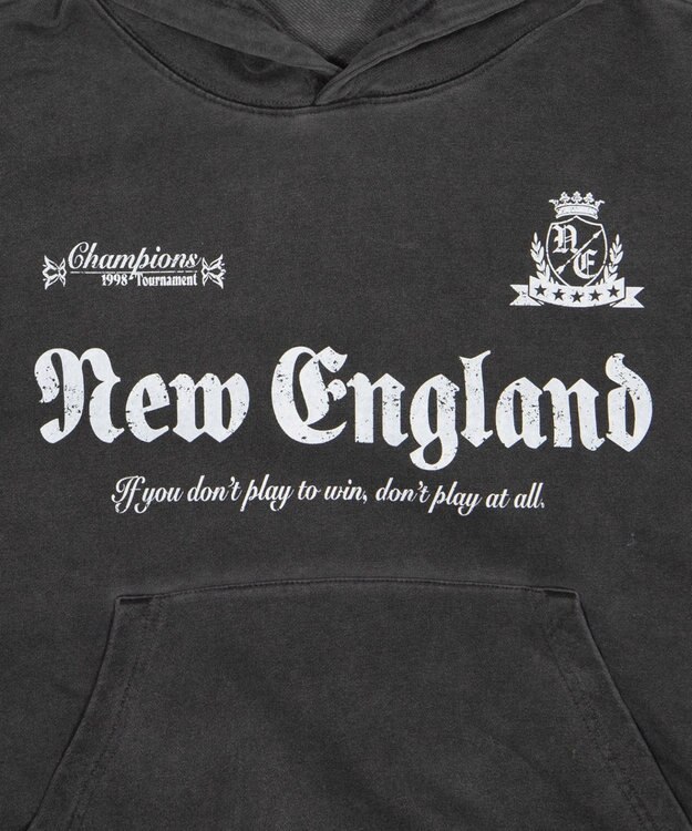 WEGO グラフィックバルーンクロップドプルパーカー ブラックその他