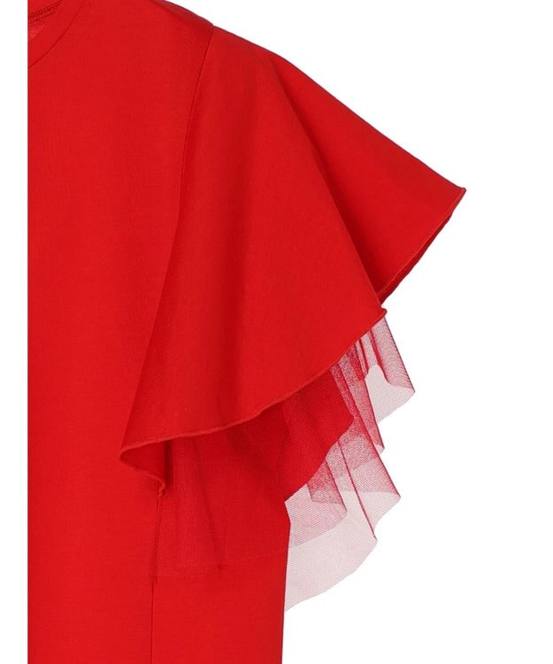 Green Parks ・ＥＬＥＮＣＡＲＥ　ＤＵＥ　フレアスリーブＴシャツ Red