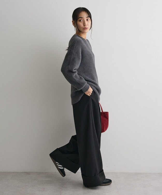 CRAFT STANDARD BOUTIQUE ロールアップパンツ Black