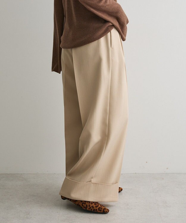 CRAFT STANDARD BOUTIQUE ロールアップパンツ Beige