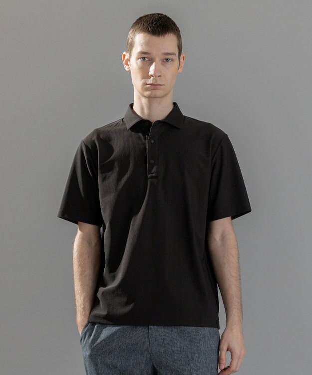 JOSEPH HOMME <新色追加>新素材【抜群の通気性/360度ストレッチ】エアトールストレッチ ポロシャツ ダークブラウン系