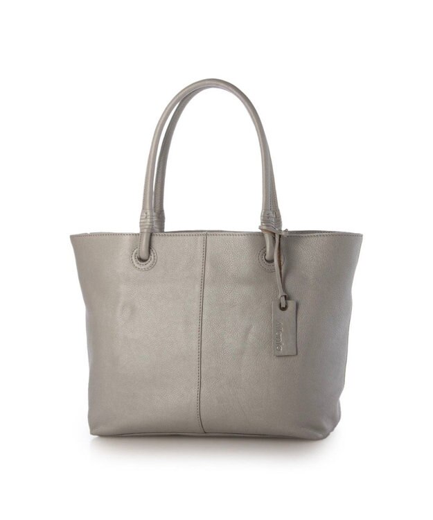 UNBILLION アトランタ ATLANTA / 牛革ハトメあおりトートL シルバーグレー