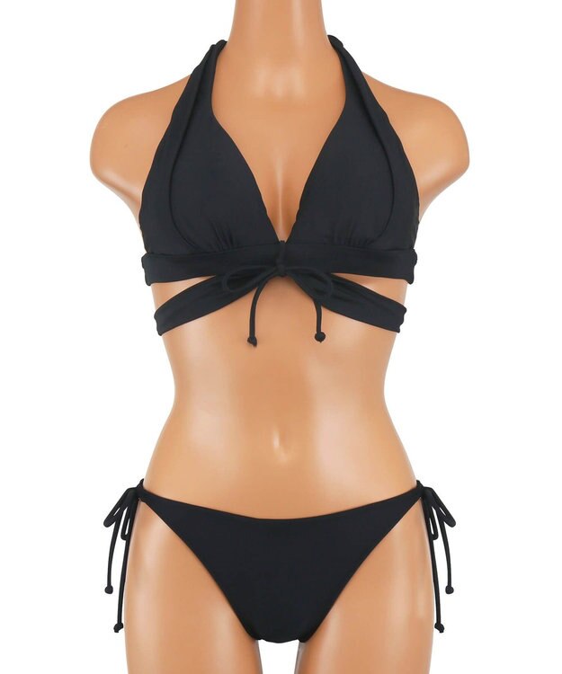 San-ai Resort（三愛水着楽園） ナチュラルだけどしっかり盛れる【ナチュラルアップブラ】　ノンワイヤービキニ　7M・9M　【San-ai Resort（サンアイリゾート）】 ブラック