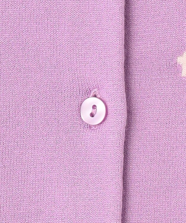 TOCCA 【洗える！】PRESENT ROSE カーディガン ライラック系