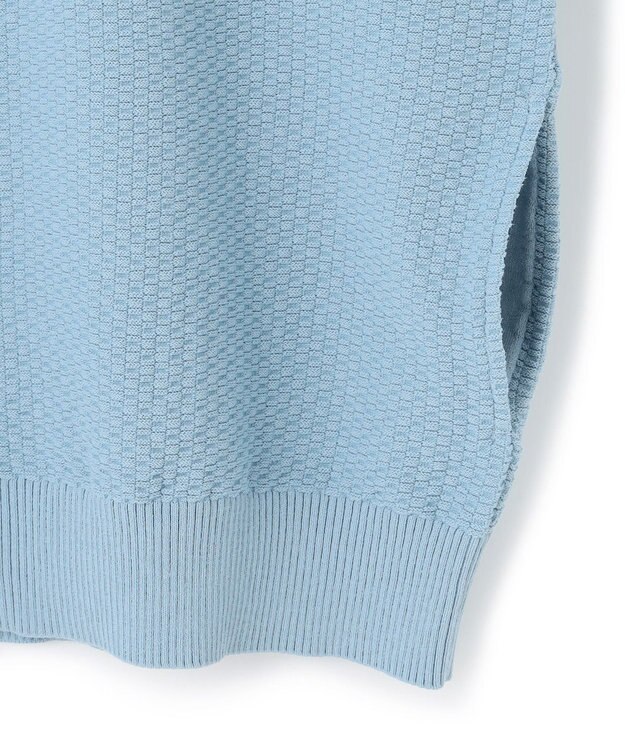 J.PRESS MEN ハイツイストリンクス  フルジップニットカーディガン サックスブルー系