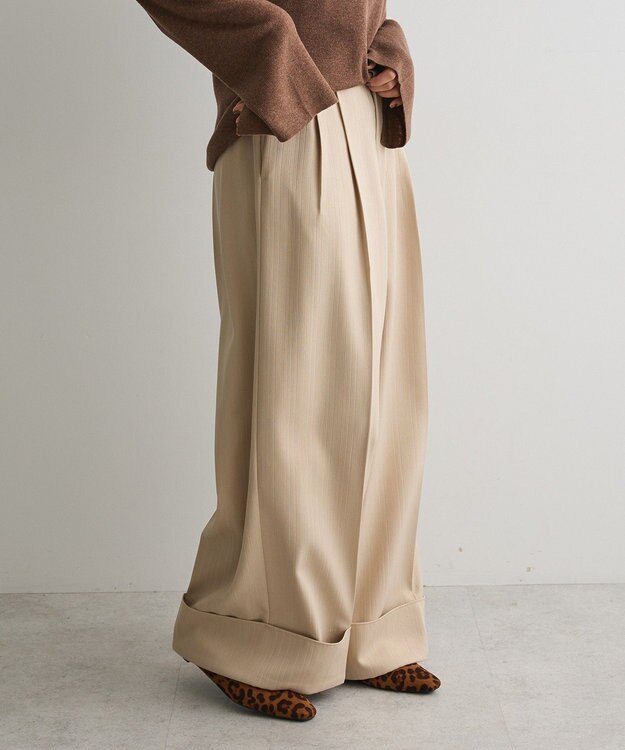 CRAFT STANDARD BOUTIQUE ロールアップパンツ Beige