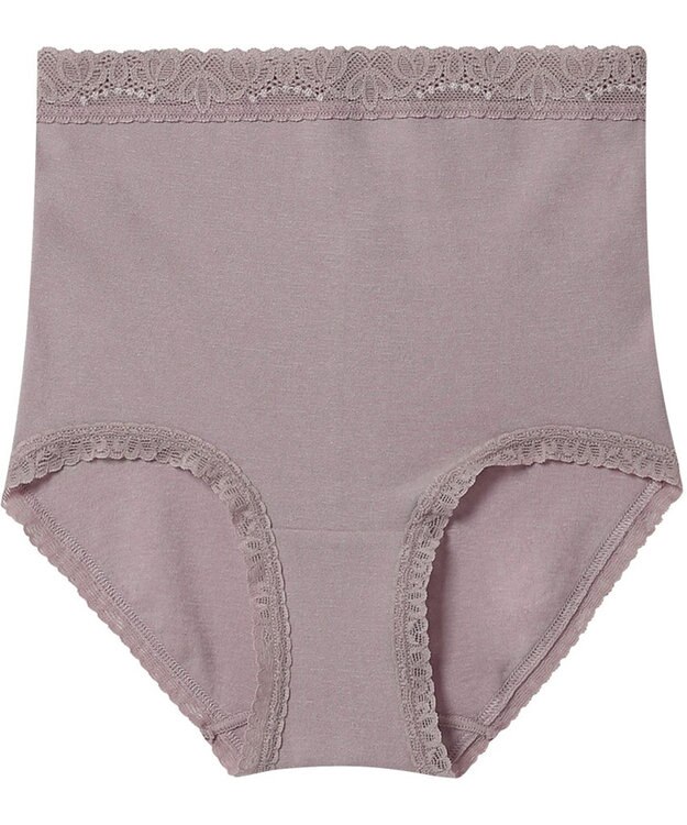 Wing ショーツ 綿混(身生地部) やさしい肌あたり 【デイリーフィット やわらかコットン】 はきこみ丈ふかめ EC3230 ウイング／ワコール ブラウン