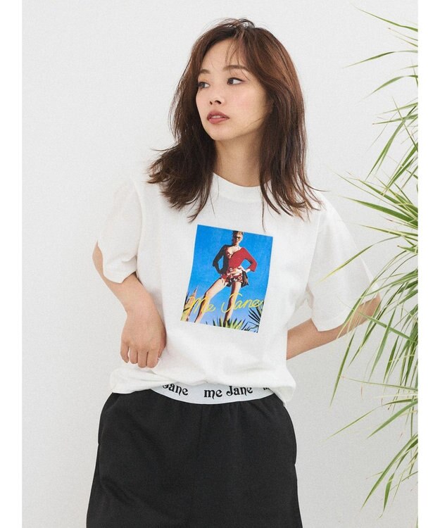 Green Parks ｍｅ　Ｊａｎｅ／フォトプリントボックスＴシャツ White