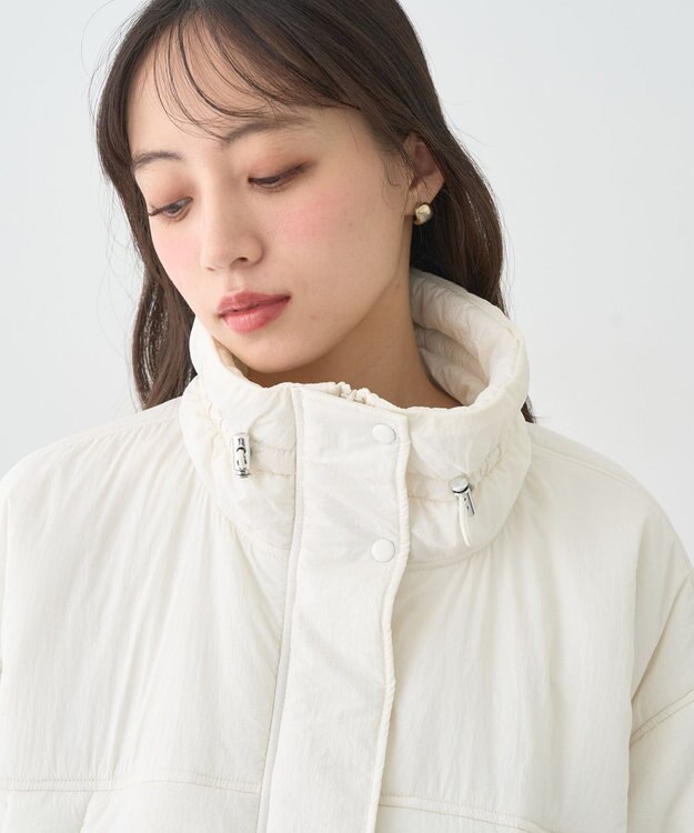 earth music&ecology モンスターコート Ivory