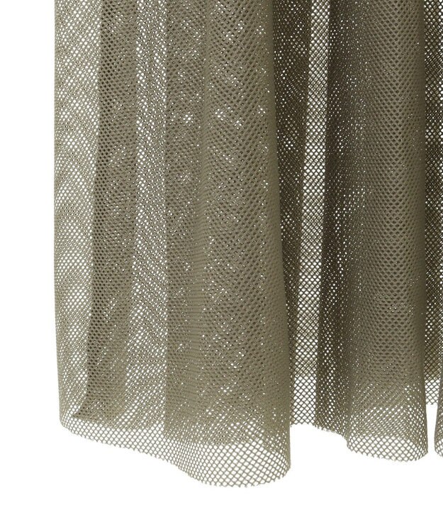 Green Parks メッシュドッキングレイヤーチュニック Khaki