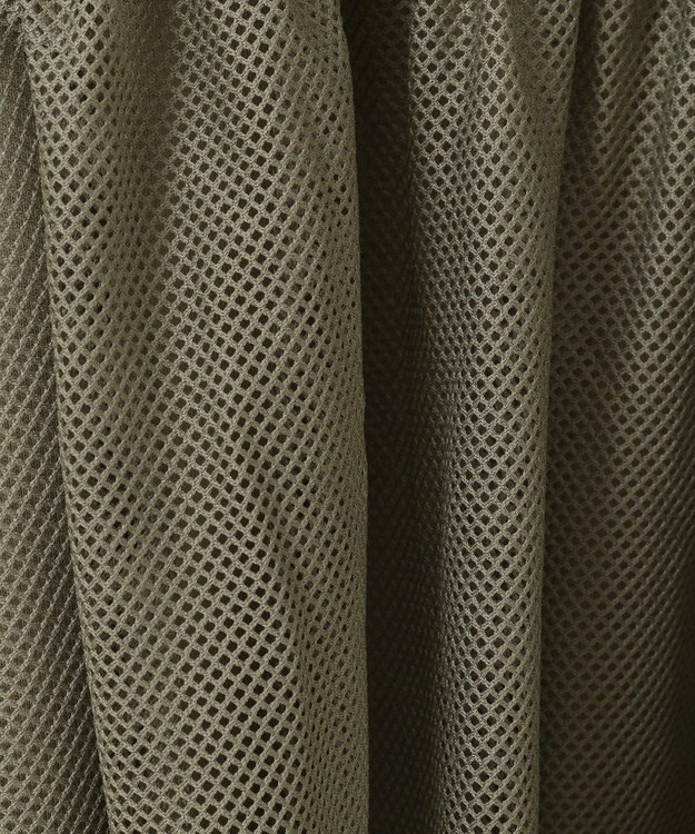 Green Parks メッシュドッキングレイヤーチュニック Khaki