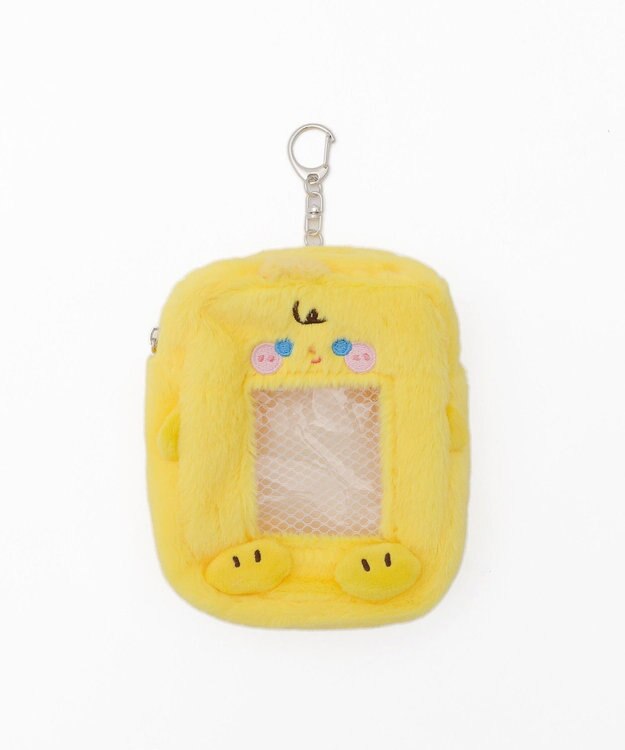 WEGO アニマルカードホルダーポーチキーホルダー イエロー