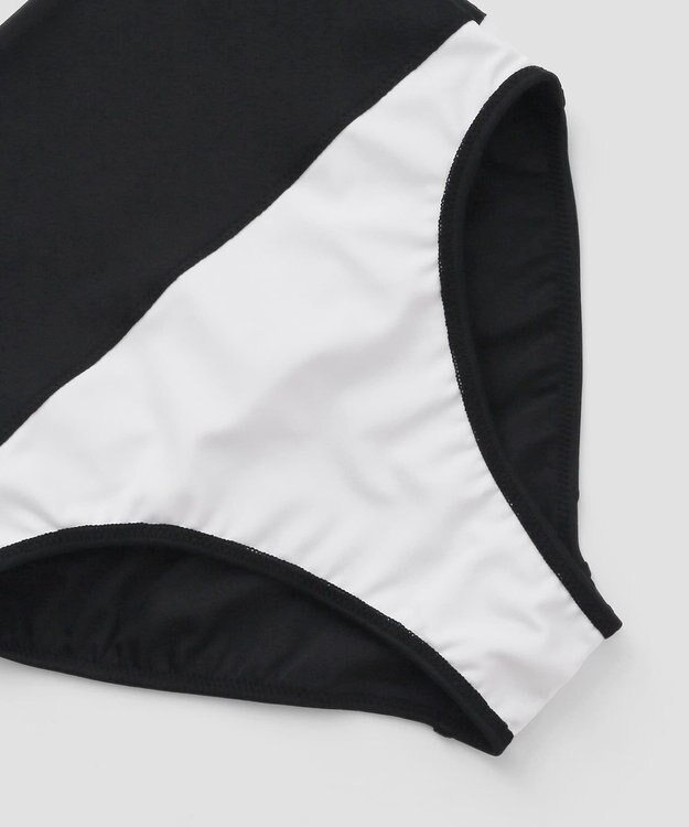 San-ai Resort（三愛水着楽園） パフスリーブノンワイヤービキニ　9M　【San-ai Resort（サンアイリゾート）】 ベージュ×ブラック