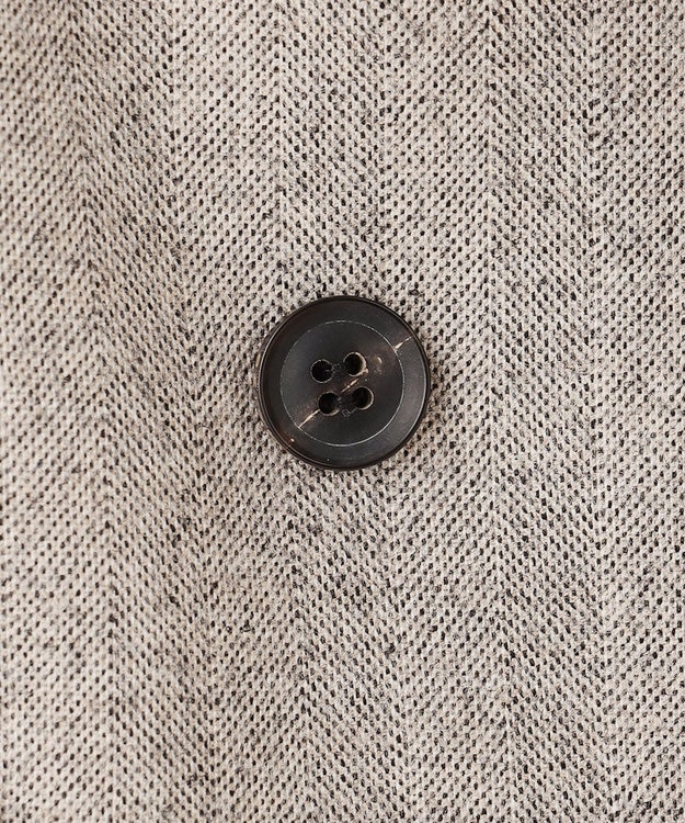 BEIGE， NATION / ウールヘリンボーンダブルジャケット C.Gray