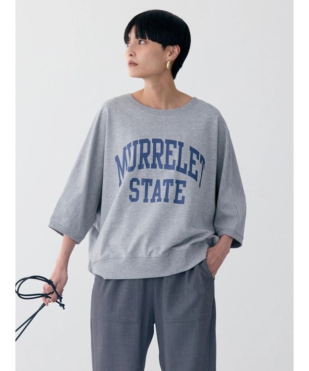 AMERICAN HOLIC ドルマンミニ裏毛プルオーバー② Light Gray Mixture